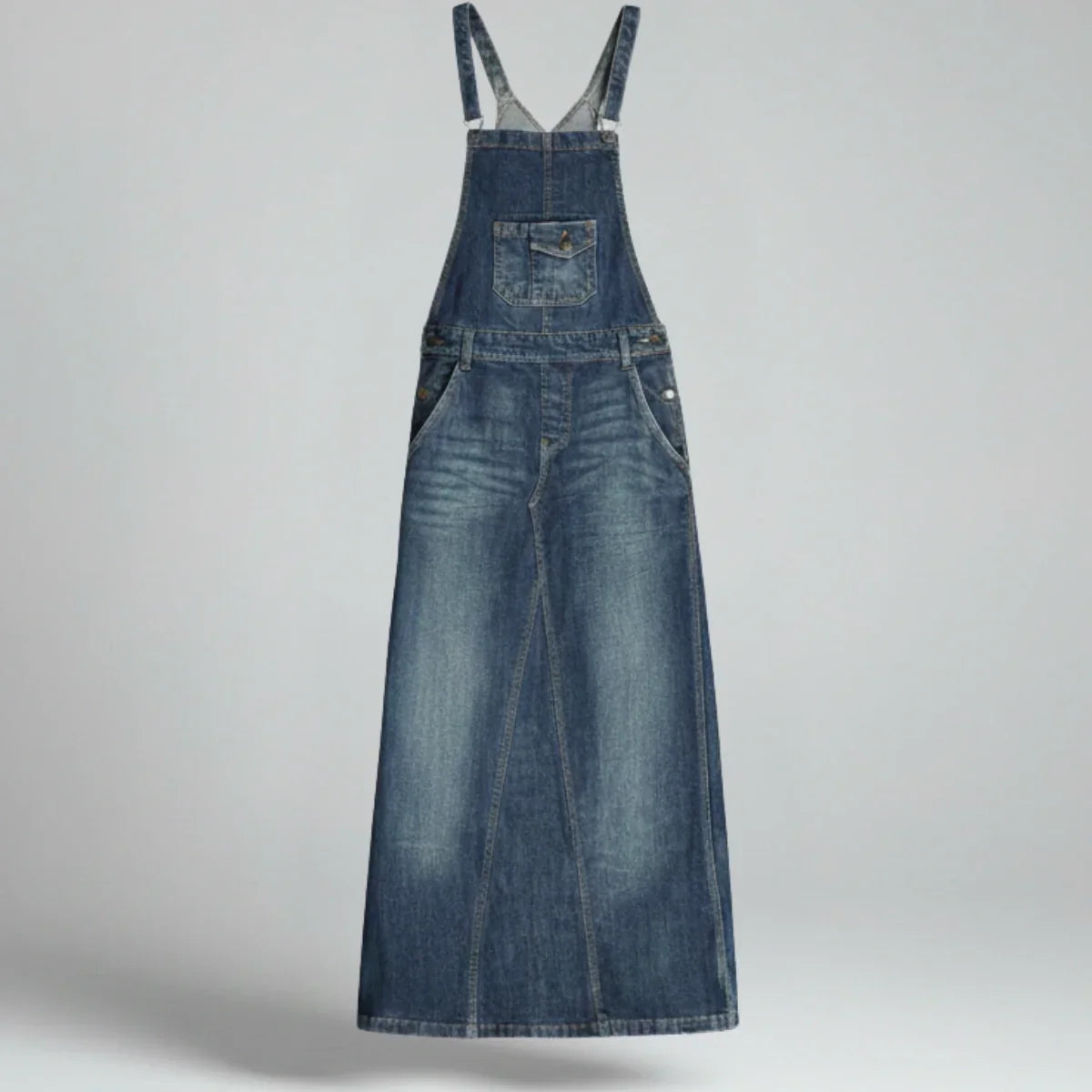 Jetta Robe chasuble en denim Heritage à fente arrière
