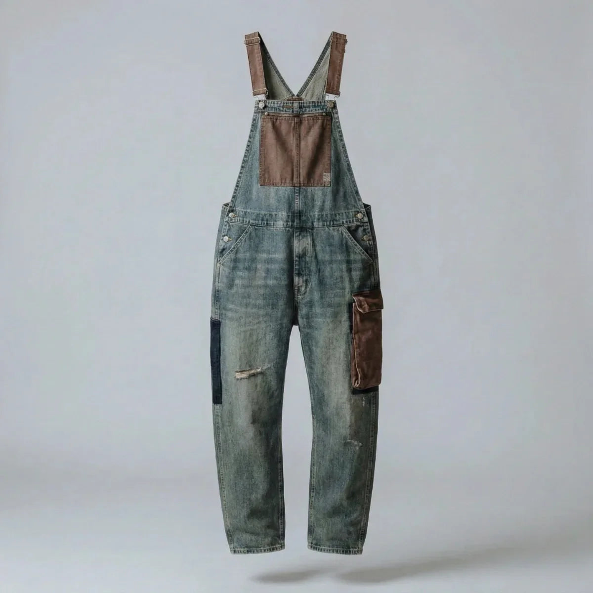Jetta Salopette en denim à empiècements contrastés