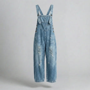 Jetta Salopette en denim décontractée à effet usé