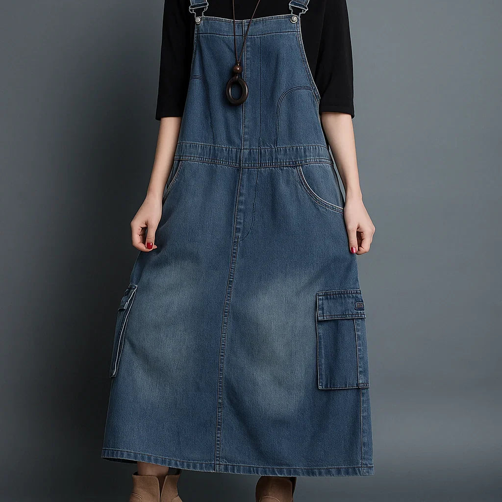 Jetta Robe chasuble en denim ample