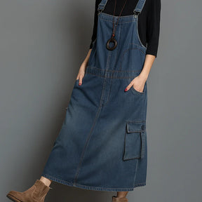 Jetta Robe chasuble en denim ample