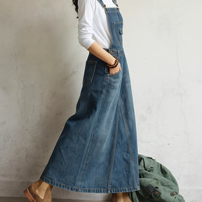 Jetta Robe chasuble en denim Heritage à fente arrière