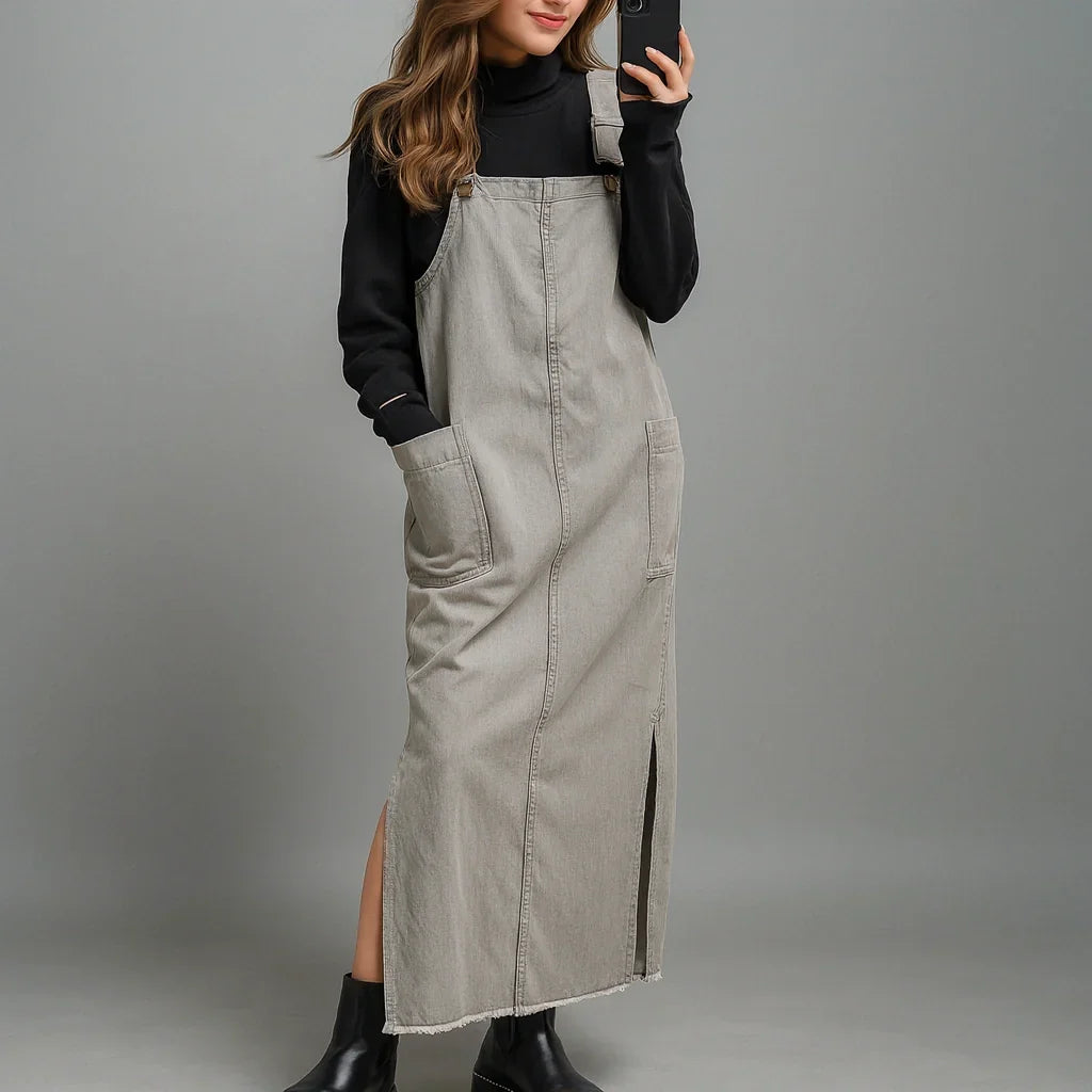 Jetta Robe chasuble décontractée Meadow avec fentes latérales