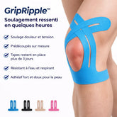 Kinesiotape Pré-découpée pour le Genou – GripRipple™