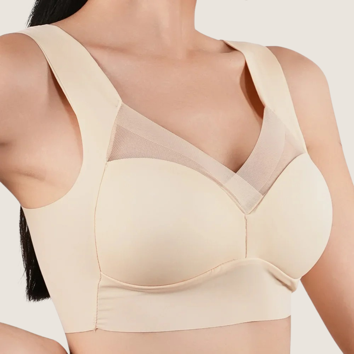 Soutien-gorge Anatomique Femme Ice Comfort – Sans Armature, Bretelles Larges et Maille Respirante