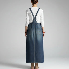 Jetta Robe chasuble en denim Heritage à fente arrière