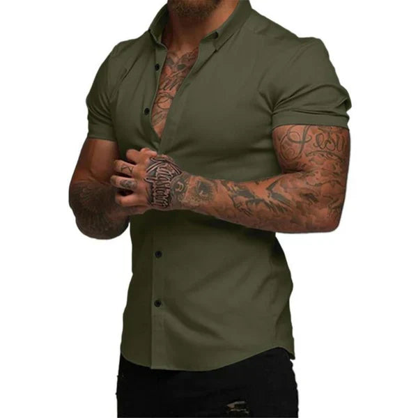 Chemise Slim Monarch EasyFit™ – Style et Confort avec Technologie Stretch 4D