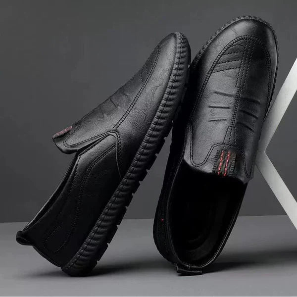 Mocassin en cuir décontractées à enfiler pour hommes - [BLACK FRIDAY] - [ACHETÉZ 1, RECEVÉ 2 GRATUIT]