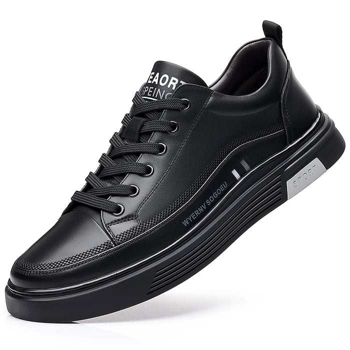 Baskets décontractées en cuir véritable - Sport plat - [ACHETEZ-EN 1, RECEVEZ 2 GRATUITS]