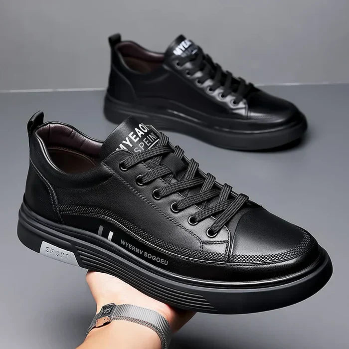 Baskets décontractées en cuir véritable - Sport plat - [BLACK FRIDAY] - [ACHETÉZ 1, RECEVÉ 2 GRATUIT]