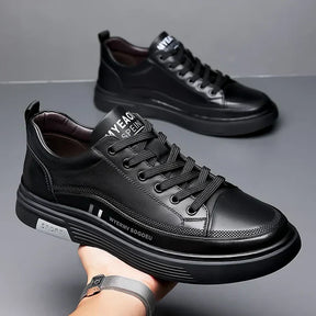 Baskets décontractées en cuir véritable - Sport plat - [ACHETEZ-EN 1, RECEVEZ 2 GRATUITS]