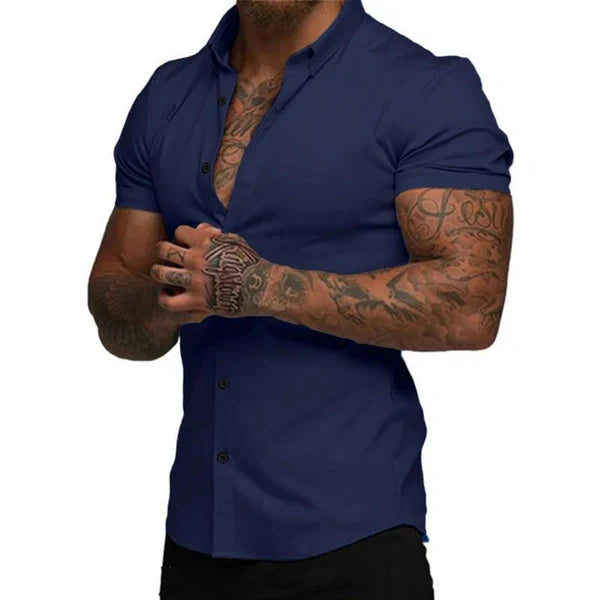 Chemise Slim Monarch EasyFit™ – Style et Confort avec Technologie Stretch 4D